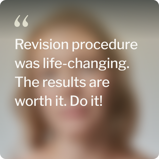 Quote from Courtney, a Bariendo gastric bypass revision patient