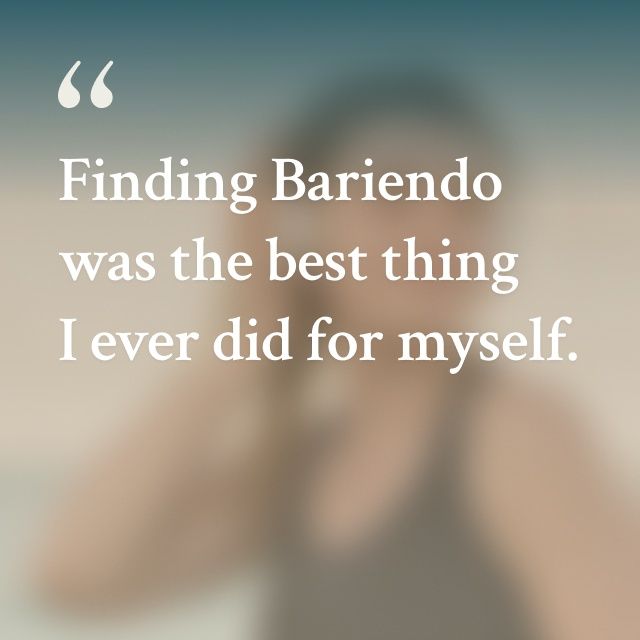 Patient quote from Marcia, who lost 29 pounds in 5 months after undergoing an ESG procedure with Bariendo.