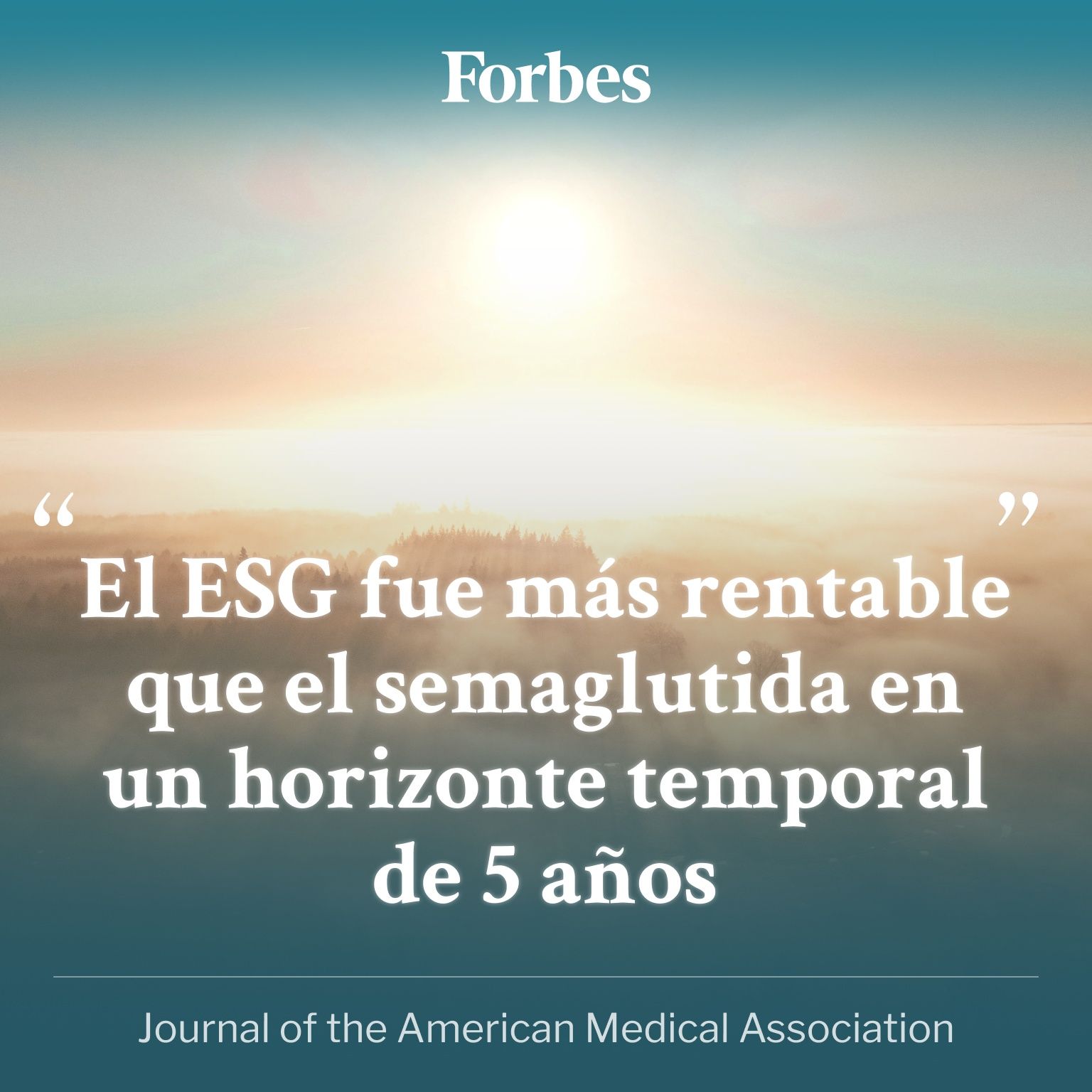 JAMA Quote: ESG fue más asequible que la semaglutida en un horizonte temporal de 5 años