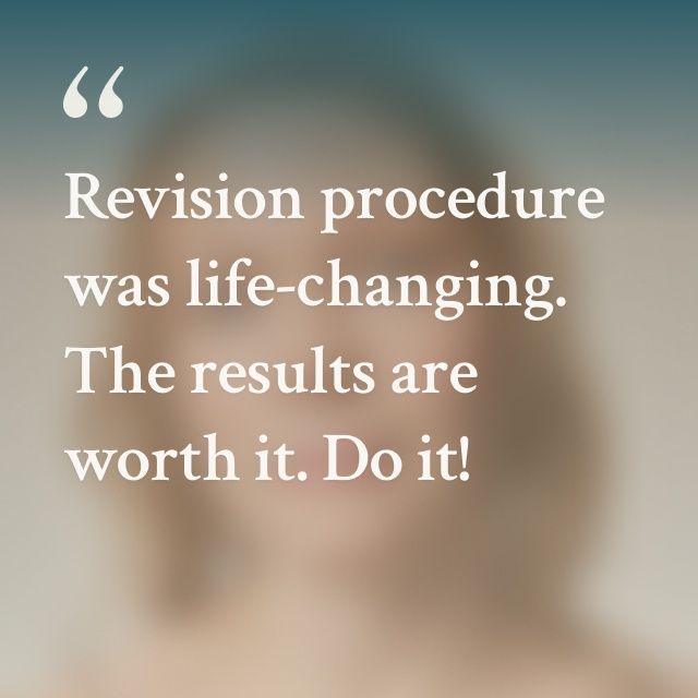 Quote from Courtney, a Bariendo gastric bypass revision patient