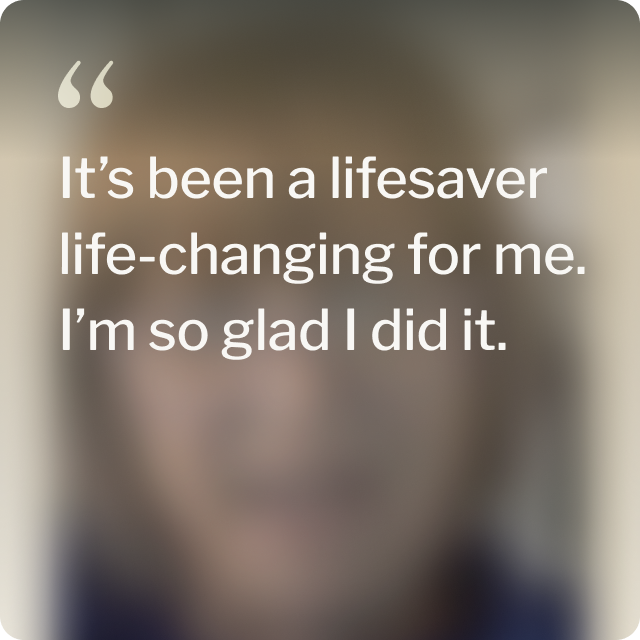 Quote from Doreen, an ESG Stomach Tightening™ patient